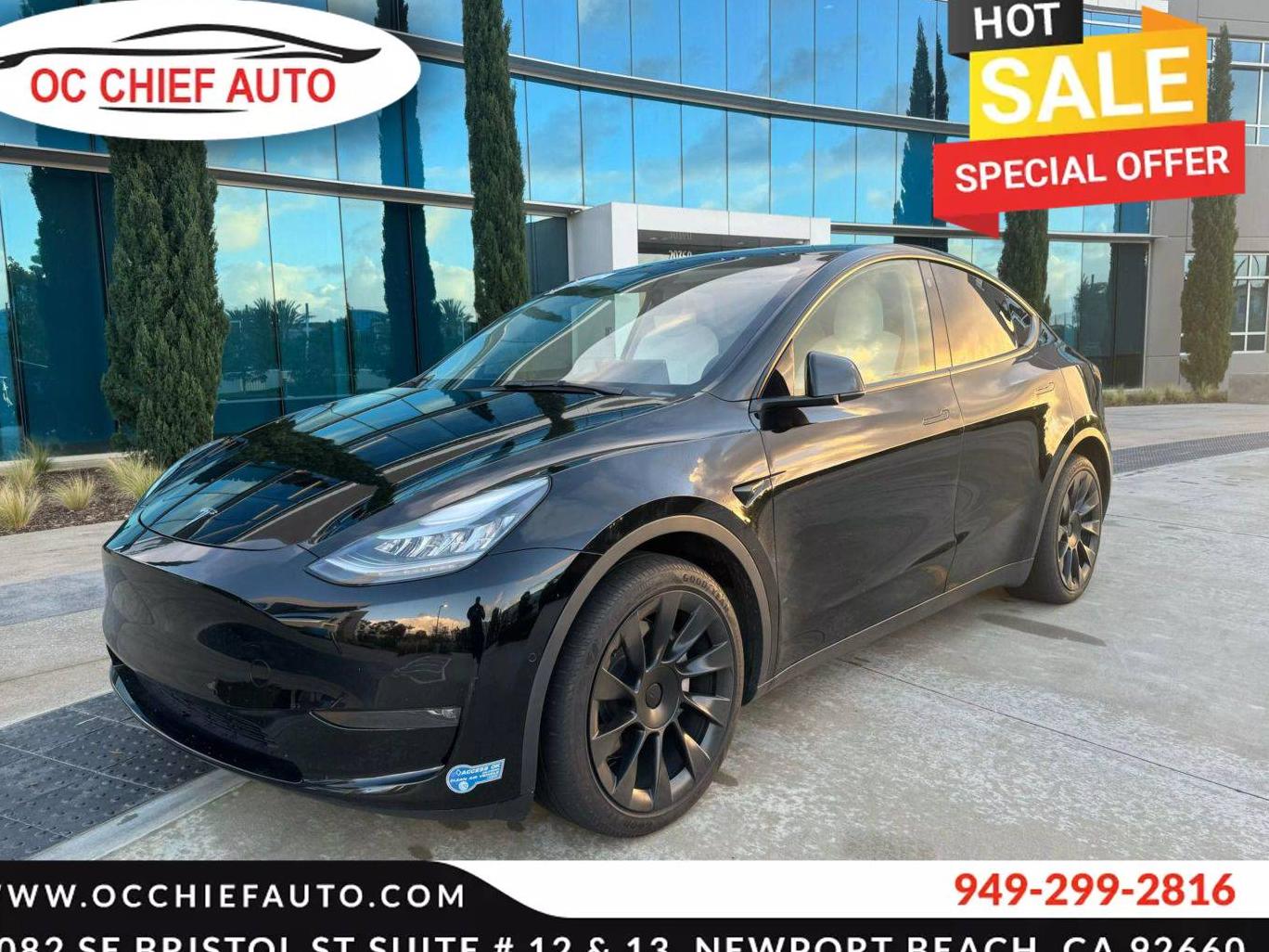 TESLA MODEL Y 2021 5YJYGDEE2MF151889 image